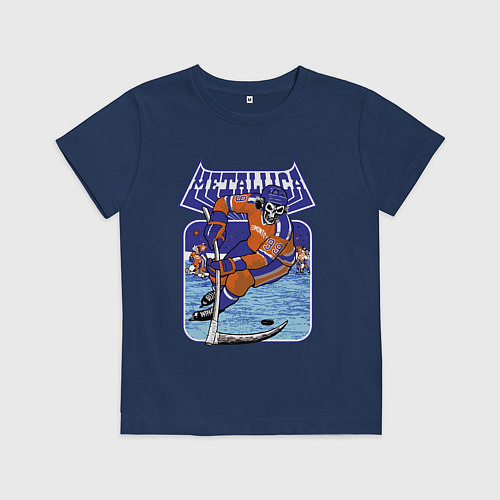 Детская футболка Metallica - hockey / Тёмно-синий – фото 1