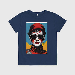 Детская футболка Девушка арт портрет