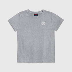 Футболка хлопковая детская Когда была свободна Русь то три копейки стоил гусь, цвет: меланж