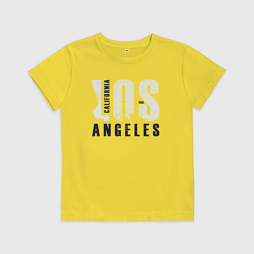 Детская футболка Лос-Анджелес - Калифорния / Желтый – фото 1