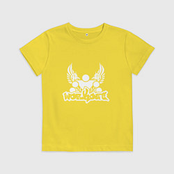 Футболка хлопковая детская Street Workout W5 Крылья, цвет: желтый