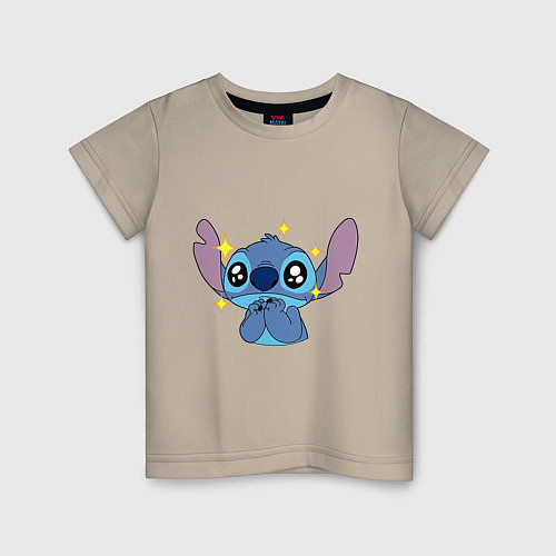 Детская футболка Stitch stars / Миндальный – фото 1