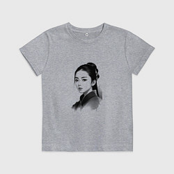 Футболка хлопковая детская Восточная девушка, цвет: меланж