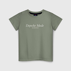Футболка хлопковая детская Depeche Mode - Basildon, цвет: авокадо