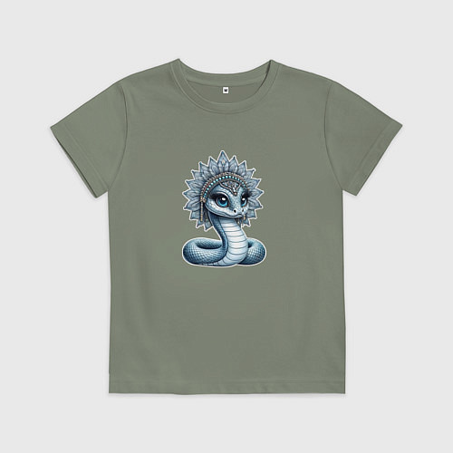 Детская футболка Змея королева / Авокадо – фото 1