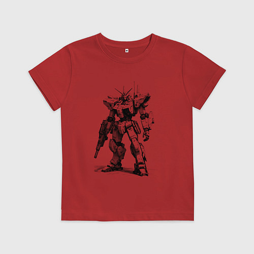 Детская футболка Боевой бот / Красный – фото 1