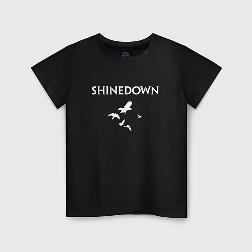 Детская футболка Shinedown - logo / Черный – фото 1