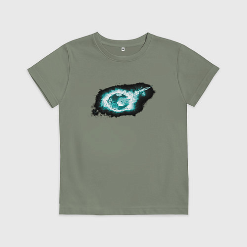 Детская футболка Горящий мяч / Авокадо – фото 1