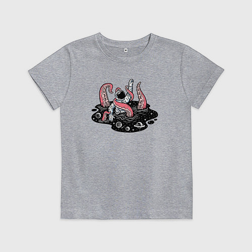 Детская футболка Схватка с космическим осьминогом / Меланж – фото 1
