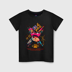 Футболка хлопковая детская One Piece Chopper Tony Tony, цвет: черный