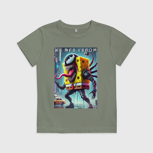 Детская футболка Bob-Venom - cyberpunk / Авокадо – фото 1