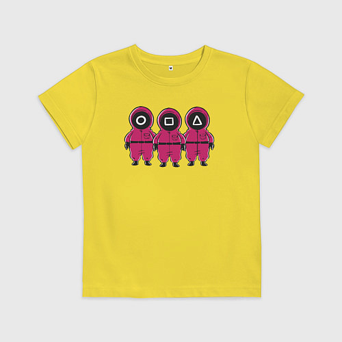 Детская футболка Три охранника / Желтый – фото 1
