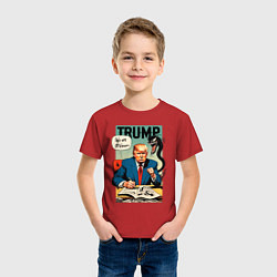 Футболка хлопковая детская Trump - we are Venom meme, цвет: красный — фото 2