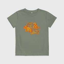 Футболка хлопковая детская Тюмень, цвет: авокадо