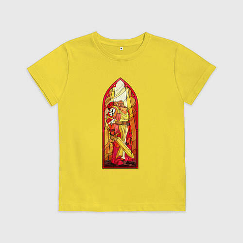 Детская футболка Космодесантник в арке / Желтый – фото 1