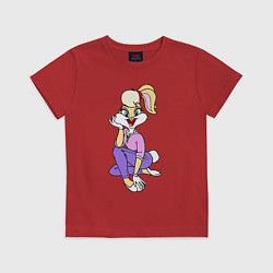 Футболка хлопковая детская Lola Bunny, цвет: красный