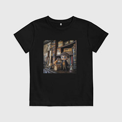 Футболка хлопковая детская Гарри Поттер, цвет: черный