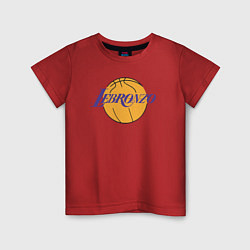 Футболка хлопковая детская Lebronzo, цвет: красный