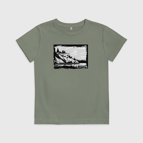 Детская футболка Дикие тропы и оффроад / Авокадо – фото 1