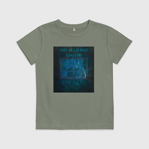 Детская футболка Why do you need someone / Авокадо – фото 1
