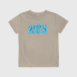 Футболка хлопковая детская Ice 2025, цвет: миндальный