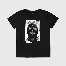 Футболка хлопковая детская Gang girl, цвет: черный