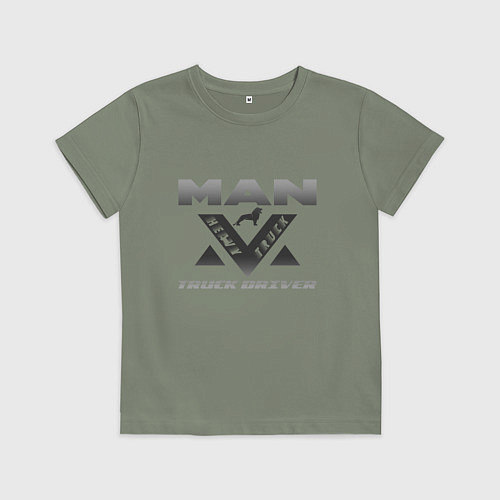 Детская футболка MAN дальнобой / Авокадо – фото 1
