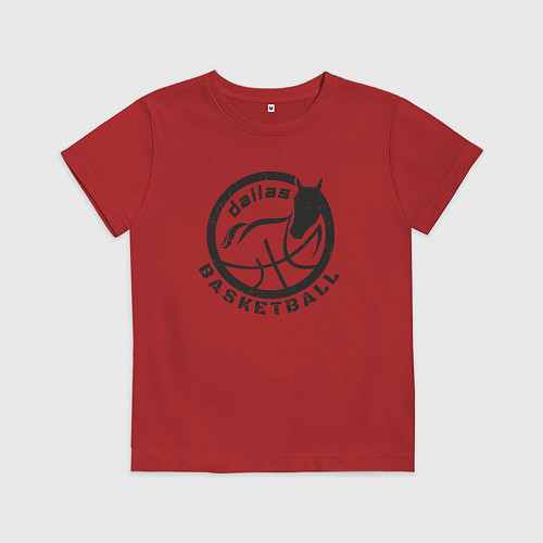Детская футболка Dallas basketball / Красный – фото 1