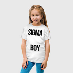 Футболка хлопковая детская Сигма, цвет: белый — фото 2