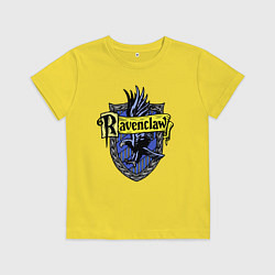 Футболка хлопковая детская Ravenclaw emblem, цвет: желтый