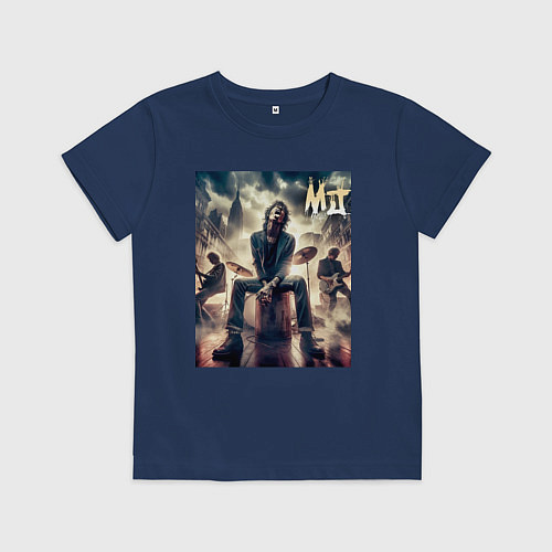 Детская футболка Rolling Stones - Mick Jagger / Тёмно-синий – фото 1