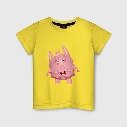 Детская футболка Cartoon monster pink / Желтый – фото 1