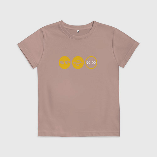 Детская футболка Depeche Mode - mute records ltd / Пыльно-розовый – фото 1