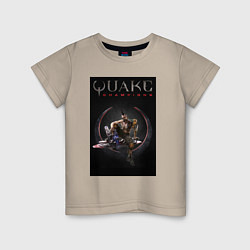 Футболка хлопковая детская Quake champions Anarki, цвет: миндальный
