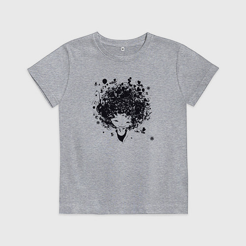 Детская футболка Девчонка милашка / Меланж – фото 1