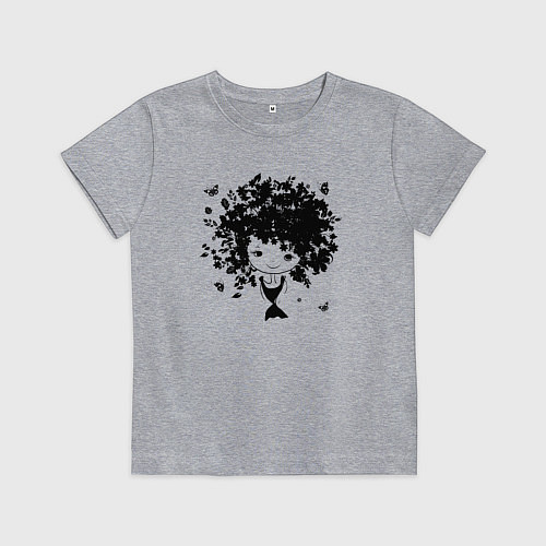 Детская футболка Милая весенняя девчонка / Меланж – фото 1