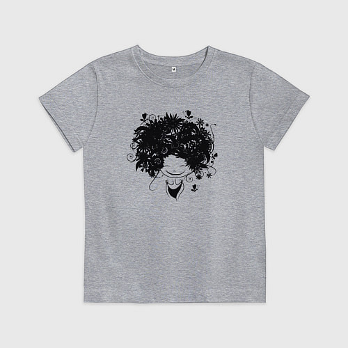 Детская футболка Spring girl / Меланж – фото 1