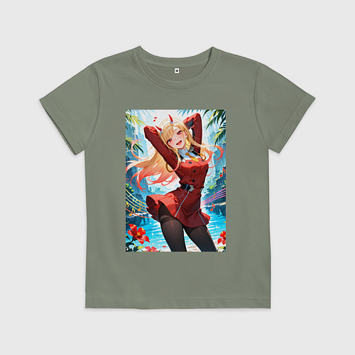Детская футболка Марин Китагава косплей 002 Darling in the Franxx / Авокадо – фото 1