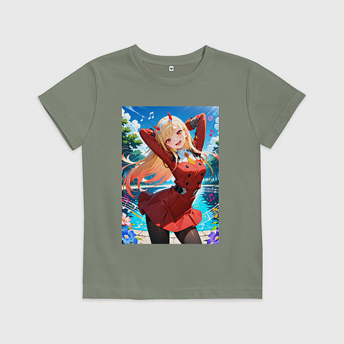 Детская футболка Марин Китагава косплей 002 Darling in the Franxx / Авокадо – фото 1