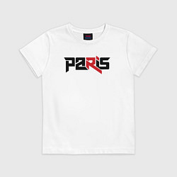 Футболка хлопковая детская Paris, цвет: белый