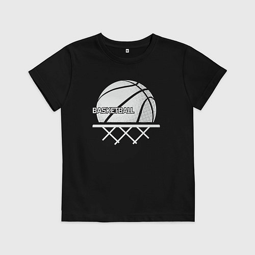 Детская футболка Basketball play / Черный – фото 1
