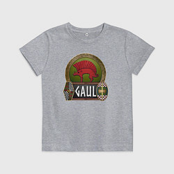Футболка хлопковая детская Галлы: кельтская символика, цвет: меланж