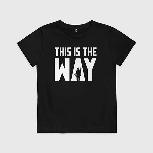 Детская футболка This is the way Mandalorian / Черный – фото 1
