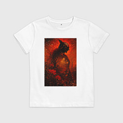 Футболка хлопковая детская Маления, цвет: белый