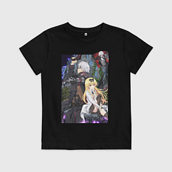 Футболка хлопковая детская Арифурэта, цвет: черный