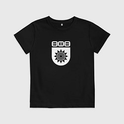 Футболка хлопковая детская ФК Уфа - логотип, цвет: черный