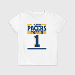 Футболка хлопковая детская Obi Toppin, цвет: белый