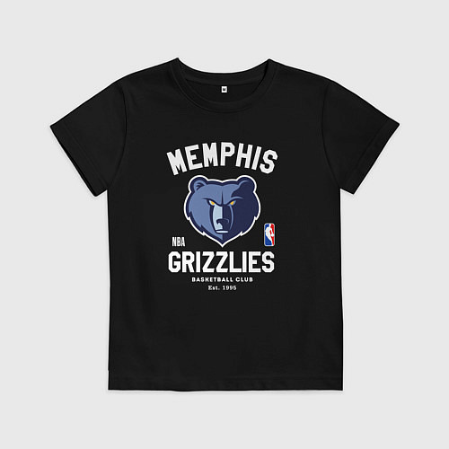Детская футболка Memphis Grizzlies - NBA team / Черный – фото 1