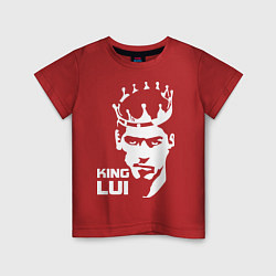 Футболка хлопковая детская King Lui Suarez, цвет: красный