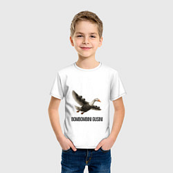 Футболка хлопковая детская Bombombini Gusini, цвет: белый — фото 2